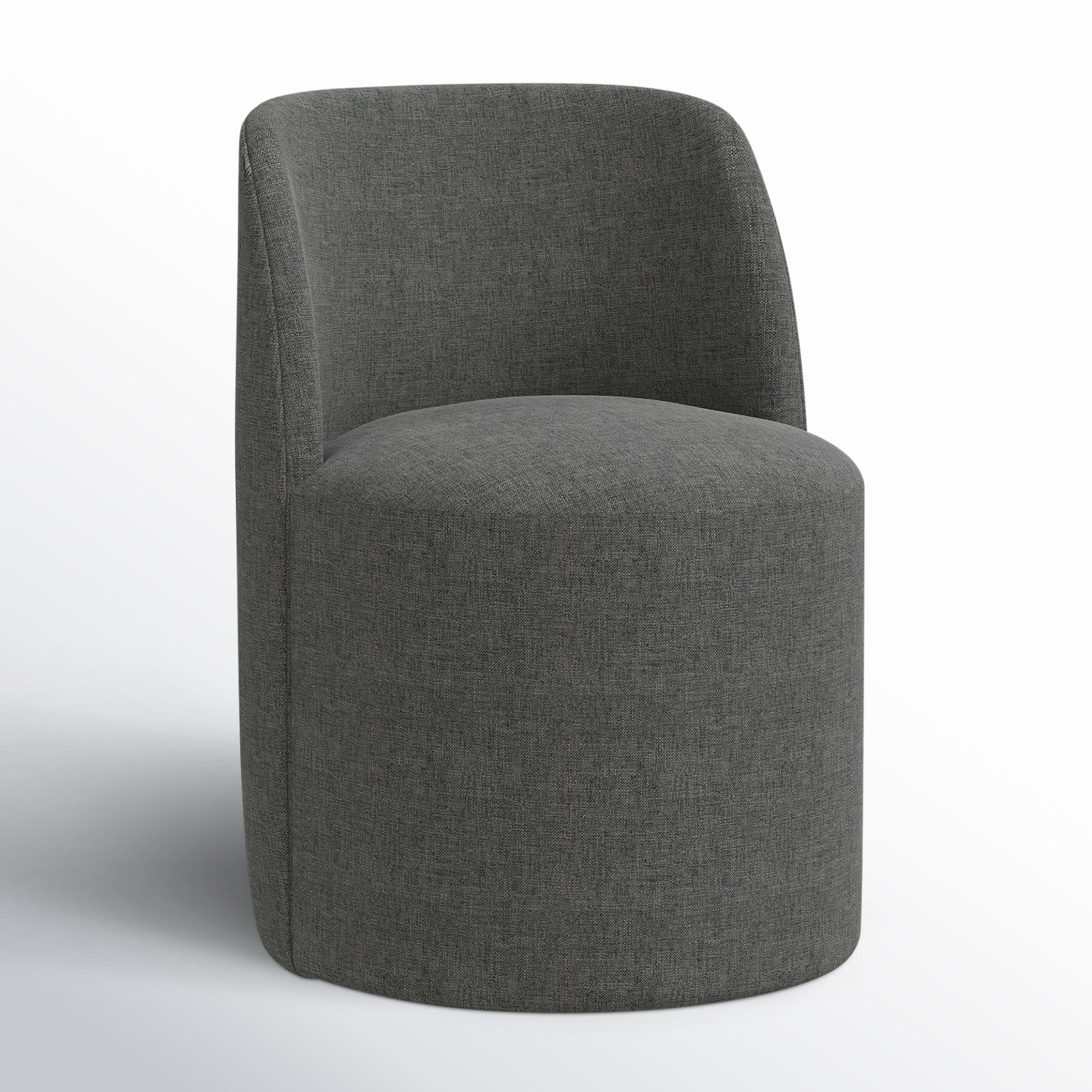 Begonia Dining Chair, Zuma Charcoal Textured Linen