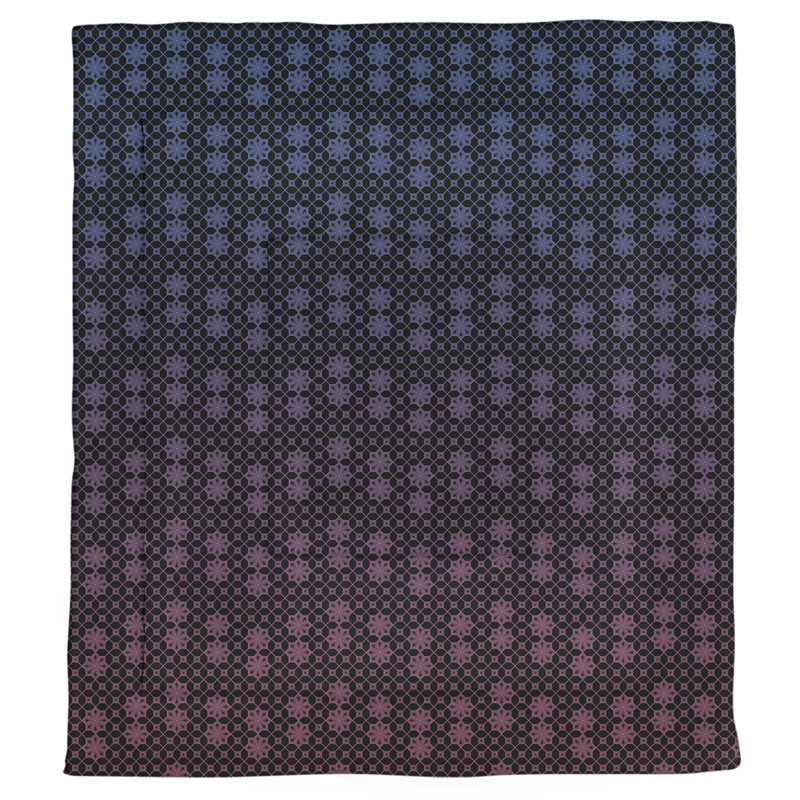 Katelyn Elizabeth Modern & Contemporary Polyester Geometric Shapes Comforter, Queen Comforter, Blue/Pink