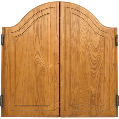 Action 40-0255 Oak Dart Board Cabinet