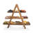 3 Tiered Serving Tray with Removable Wood Serving Platters Austyn