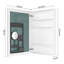 Armoire de rangement pour miroir de salle de bain 24 po x 36 po - Miroir biseauté, porte ouverte à gauche, intérieur spacieux, charnières lisses transparentes, bois d'ingénierie blanc l 24 po x H 36 po avec surface, ouverture, construction-621941427