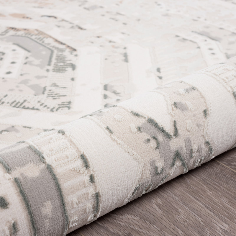 Aleazay Geometric Indoor Rug, Rectangle 5'3" x 7'3"