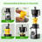 6.1" Extra Large Chute 3 In 1 Cold Press Juicer, Touch Screen 5 Modes, High Juice Yield, Bpa Free, Easy Clean For Juice/Sorbet/Nut Milk
