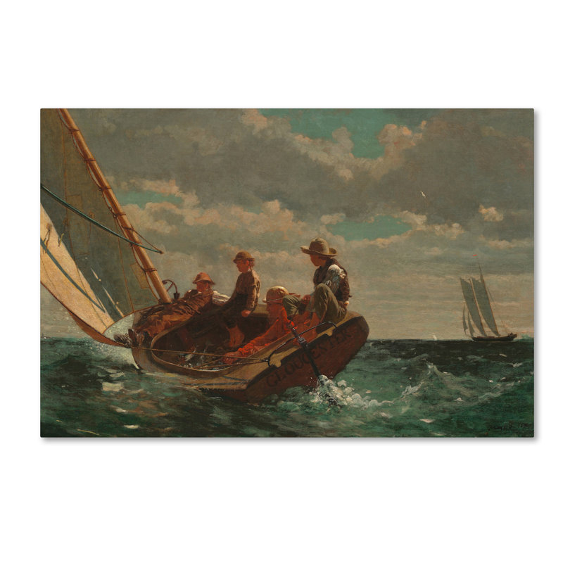Traditional Painting Print, 12" H x 19" W x 2" D