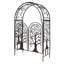 Metal Tree Of Life Arched Garden Arbor With Gate