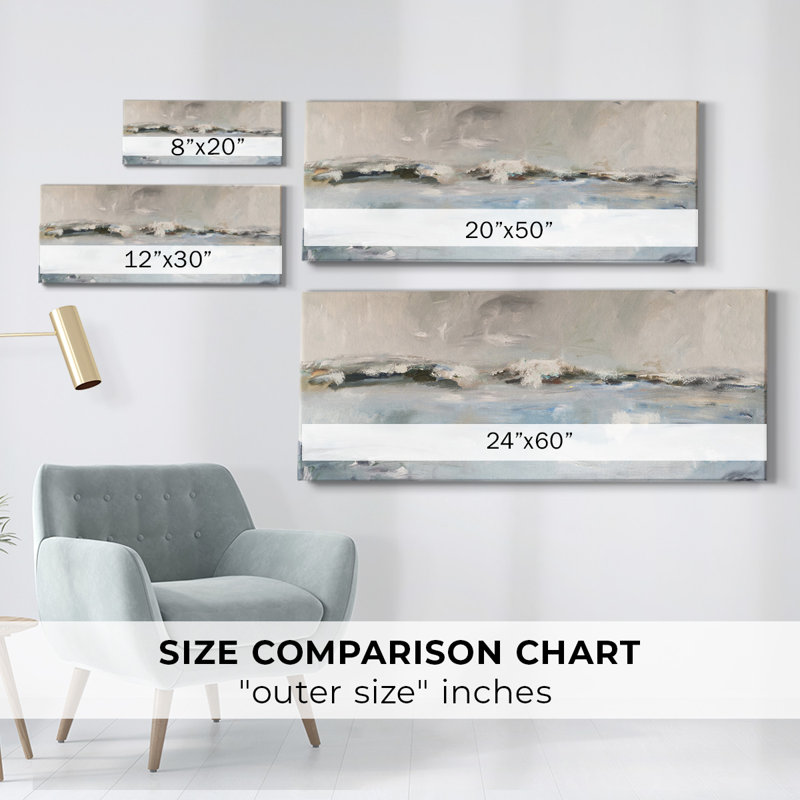 Surf Sans Turf sur toile, H 20 po x l 50 po x P 1,5 po
