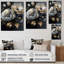 Bouquet de fleurs gris doré II - Bouquet de fleurs gris doré II - reproduction sur toile-809350371-809350381