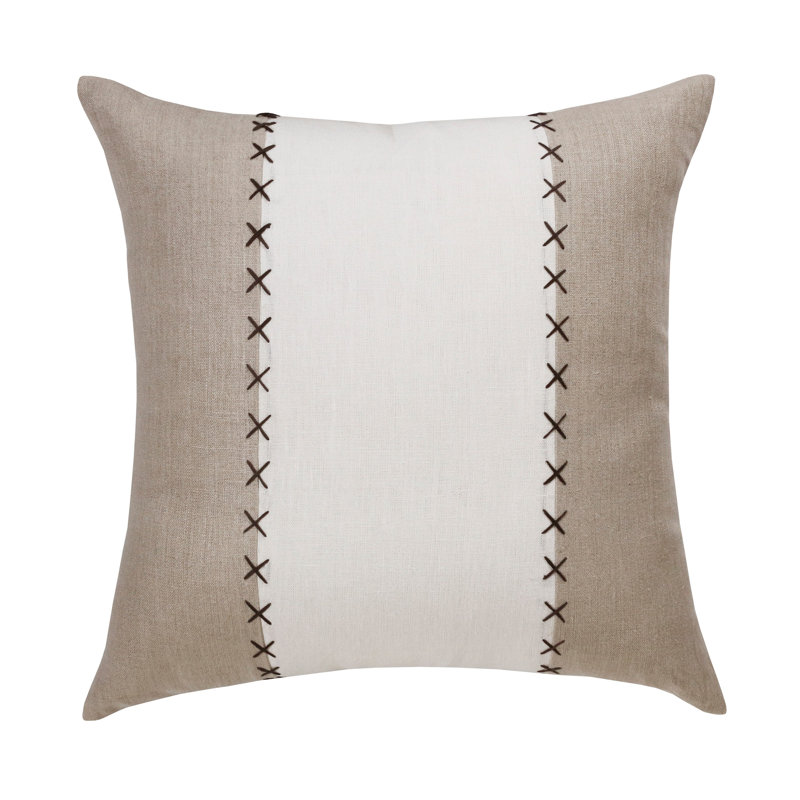 Housse de coussin en lin, Housse de coussin seulement - sans coussin