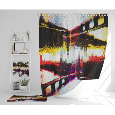 Nezar Polyester Shower Curtain Set