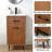 18 Inch Mini Modern Nut-Brown Free-Standing Single Bathroom Vanity Set