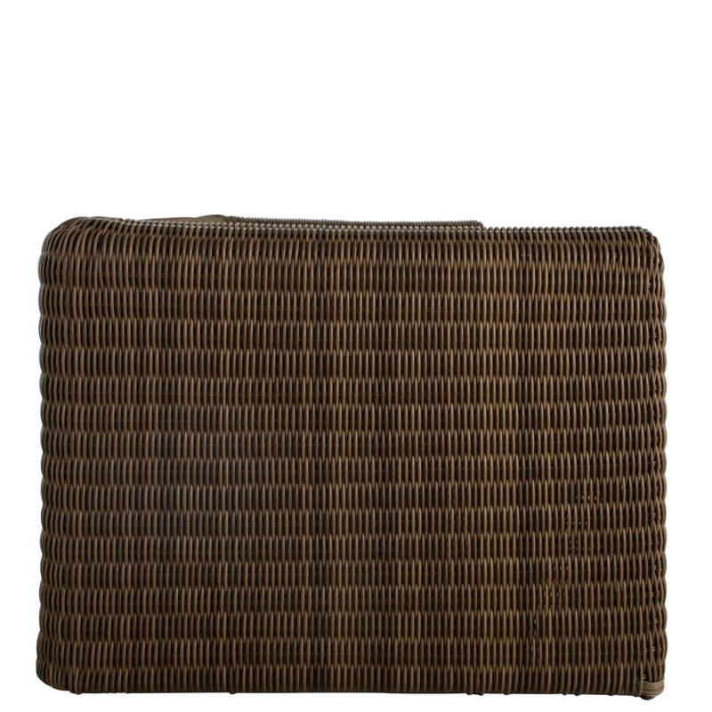 Como 90.75'' Wicker Outdoor Patio Sofa