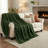 Boho Knit Jacquard Fleece Plush Blanket Medium Weight Fluffy Bedding-1771469533-1771469528