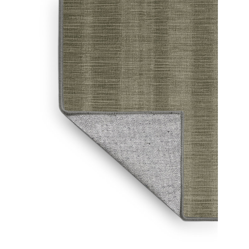 Machine Washable Abstract Brown Area Rug, Rectangle 4' x 6'