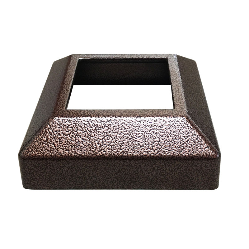Poteau en aluminium l 3 po avec base soudée, H 44 po x l 3 po x P 3 po, Filon de cuivre