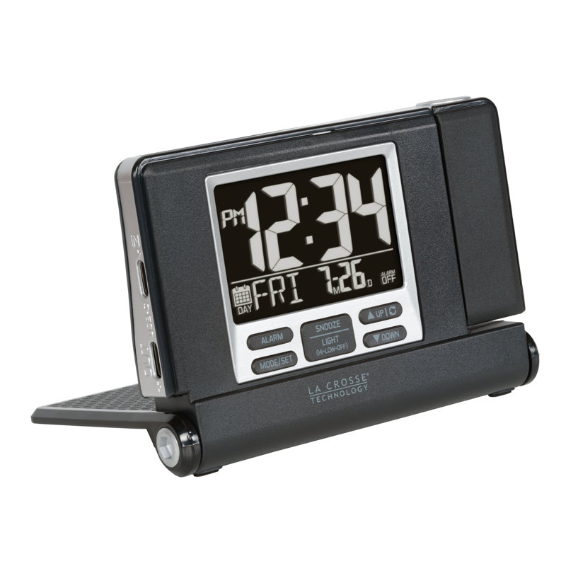 Travel Digital Projection Fold-Up Alarm Clock
