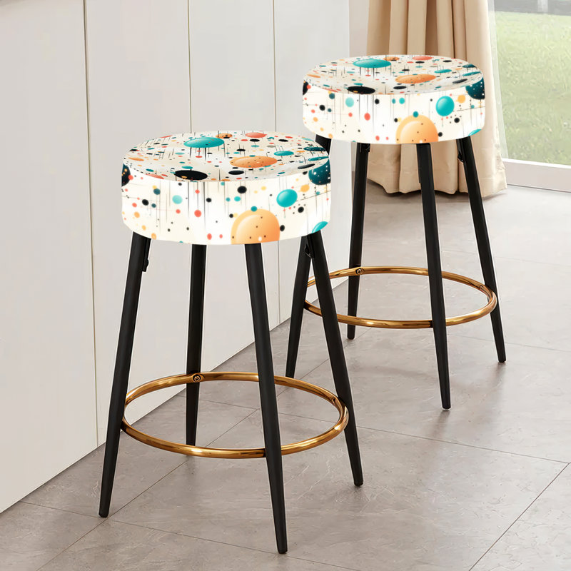 Ensemble de 2 tabourets de bar Futuristic Fusion