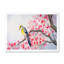 «Beautiful Red Bird on Flowering Branch II», peinture sur toile encadrée-59759968-59759967
