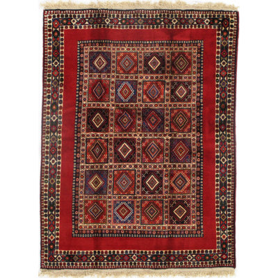 Persian Classic One-of-a-Kind 4'11" X 6'7" New Age Wool Area Rug in