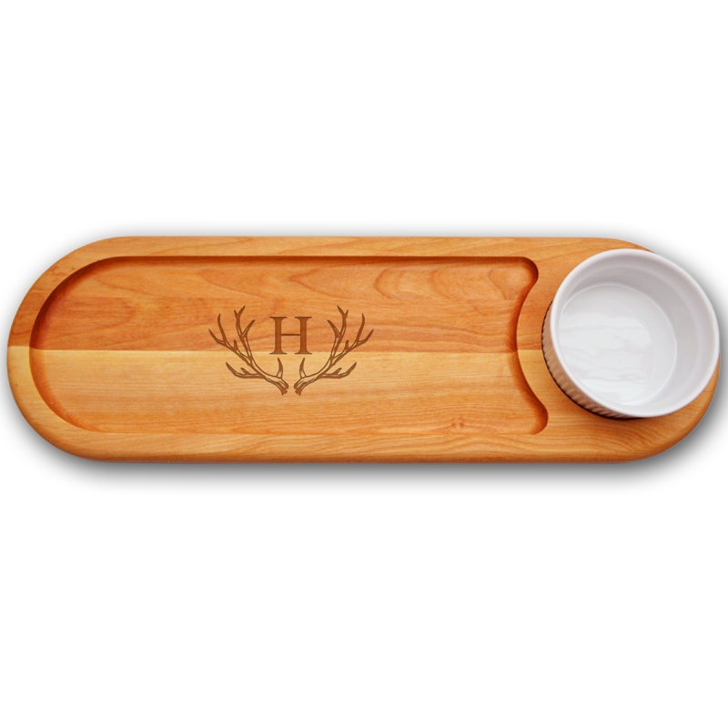 Union Rustic Maximo Wood Chips And Dip Platter, E