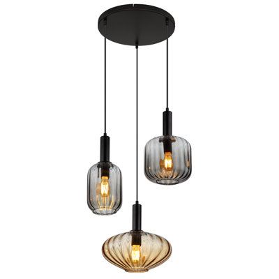 Marnie 3 - Light Matte Black Pendant