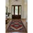 Guria Burgundy/Brown/Black Oriental Vintage Look Machine Printed Cotton Chenille Area Rug-1491099272