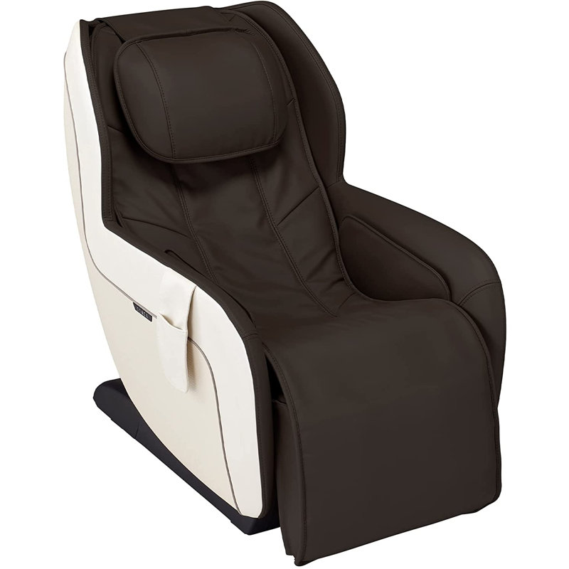 Espresso Faux Leather Heated Zero Gravity Massage Chair