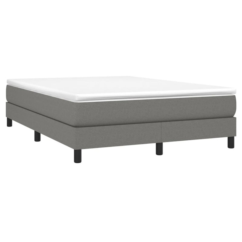 Structure de lit en tissu gris foncé avec contreplaqué et grand lit tapissier, Grand lit, Gris foncé