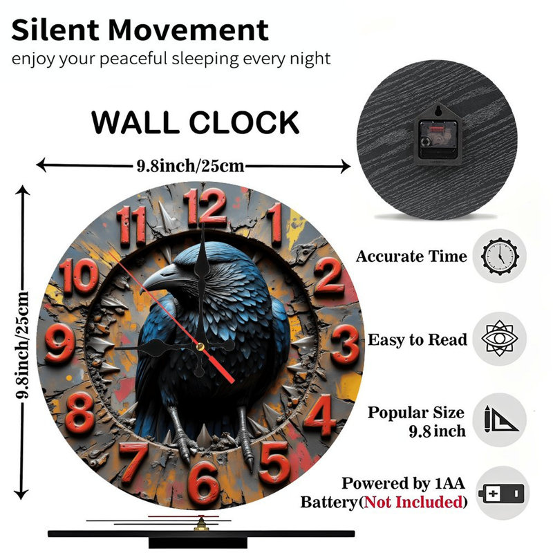 Horloge murale Blue Raven_1