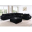 Snugge Station Black Sectional + Ottoman 