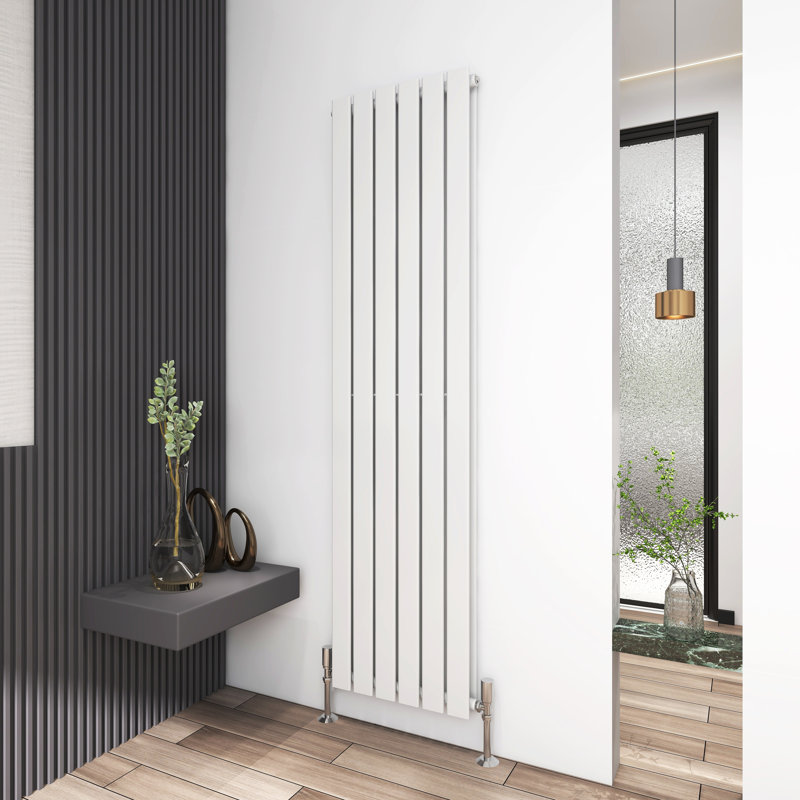Horizontal Flat Panel Radiators, White, 180cm H x 40.8cm W x 5.8cm D