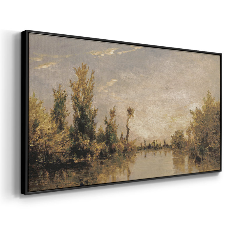 Série nautique-CCCCLXVI- Toile tendue avec châssis tendue, prête à être accrochée, H 21 po x l 41 po, Noir