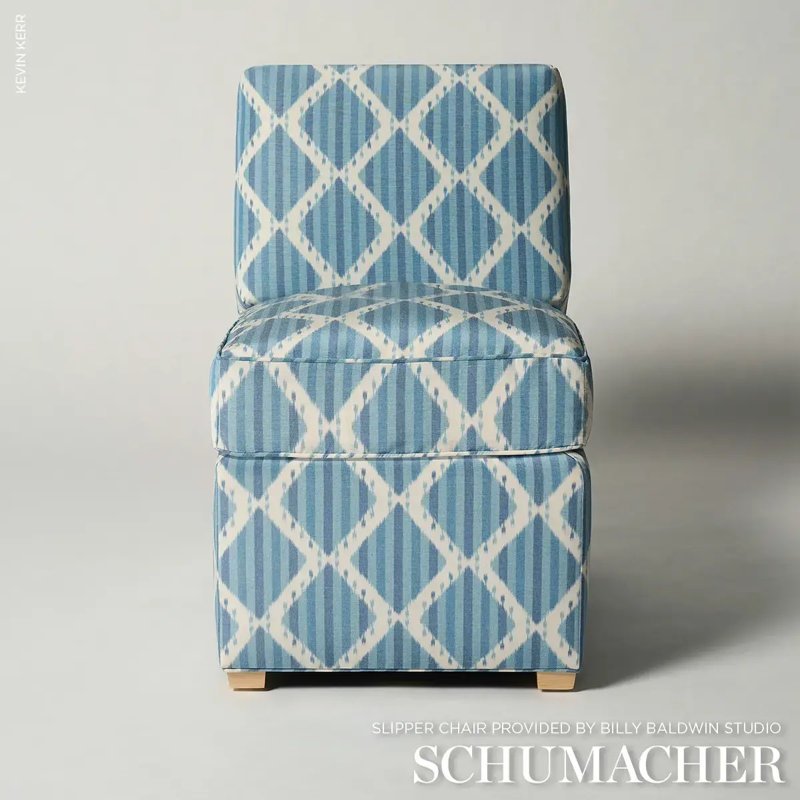 Kai Striped Ikat Fabric, Blue