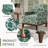  Traditional Floral Upholstered Armchair with Solid Wood Legs-1854078261-1863075400