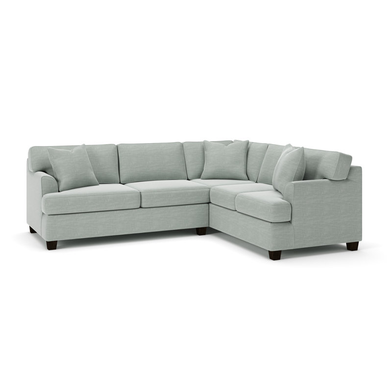 Canapé modulaire Conradina, Tissu natté Capri conversation, Orienté à droite
