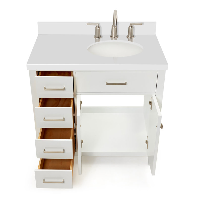 Ensemble de meuble-lavabo simple 37 po Macnair, Blanc