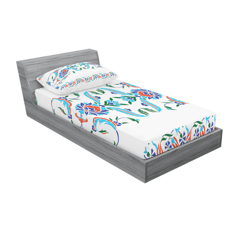 Microfiber Sheet Set, Twin Sheet Set with Fitted Sheet