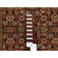 Tapis oriental rouge tissé dense en laine et en soie noué à la main 2 pi 7 po x 4 pi Herati 250 KPSI