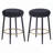 Farmhouse Upholstered Wood Counter Stools-979291508
