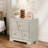 Modern White Storage Nightstand