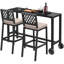 Tabourets de bar avec coussin Soline