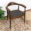 Kuo 19.3'' H Faux Leather Upholstered Armchair-1556850956