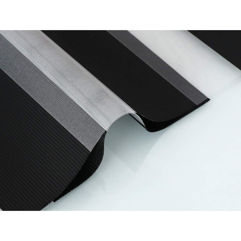 Store à enroulement zébré sans cordon double couche, L 70 po x L 72 po