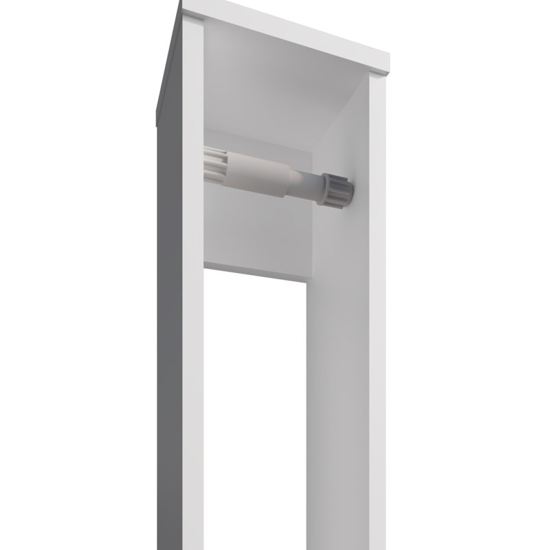 Porte-papier hygiénique Supai en mélamine, blanc, Blanc