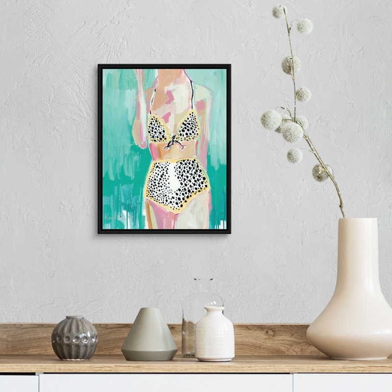 « Bumblebees » par Kait Roberts-impression sur toile, H 16 po x l 13 po x P 1,75 po, Toile avec cadre noir