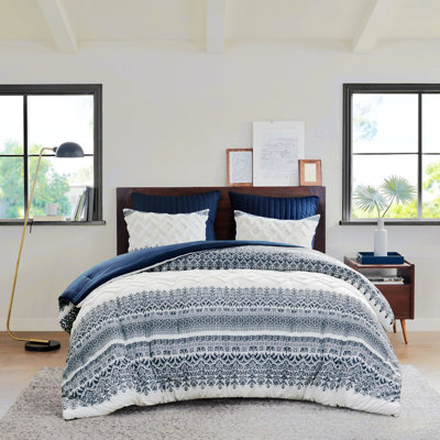 Mitch Modern Chenille Textured Comforter Set