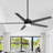Elraine 65" Large Modern Ceiling Fan with Light Kit and Remote Control, 3 LED Colours, 6 Speed Noiseless DC Motor, 5 Plywood Blades, for Indoor/Covered Outdoor Use-235019305-235019318