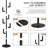 Coat Rack, Solid Wood Cactus Coat Rack Stand