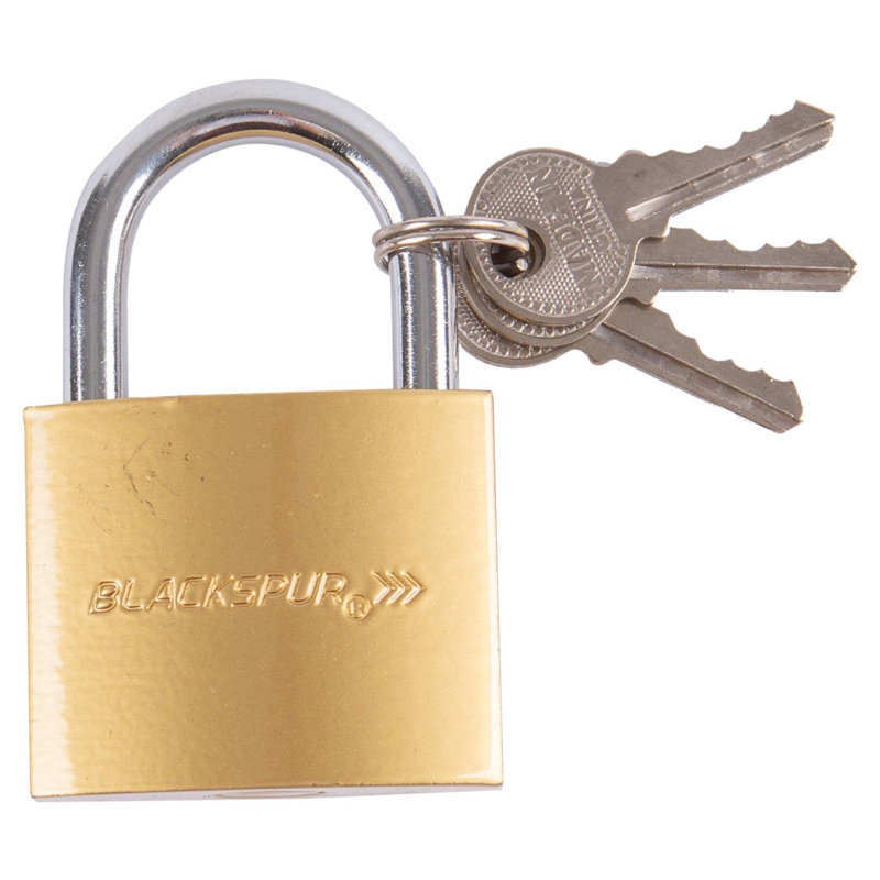 Iron Lock, 9.5 H x 15 W x 2.5 D cm