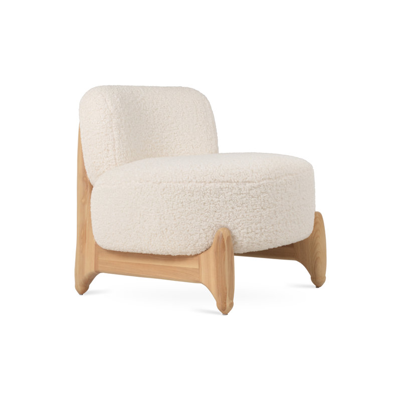 Ryoichi Kishi Lounge Chair, Off White Fabric