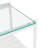 Set of 2 Rectangle End Table, Tempered Glass Tabletop with MDF layer, Glass-106645770-106645771